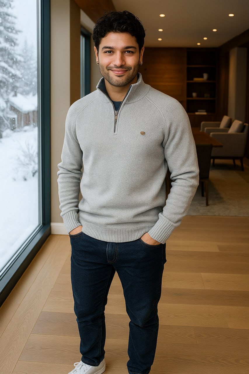 Stilvoller Zip-Up Pullover - Gianni